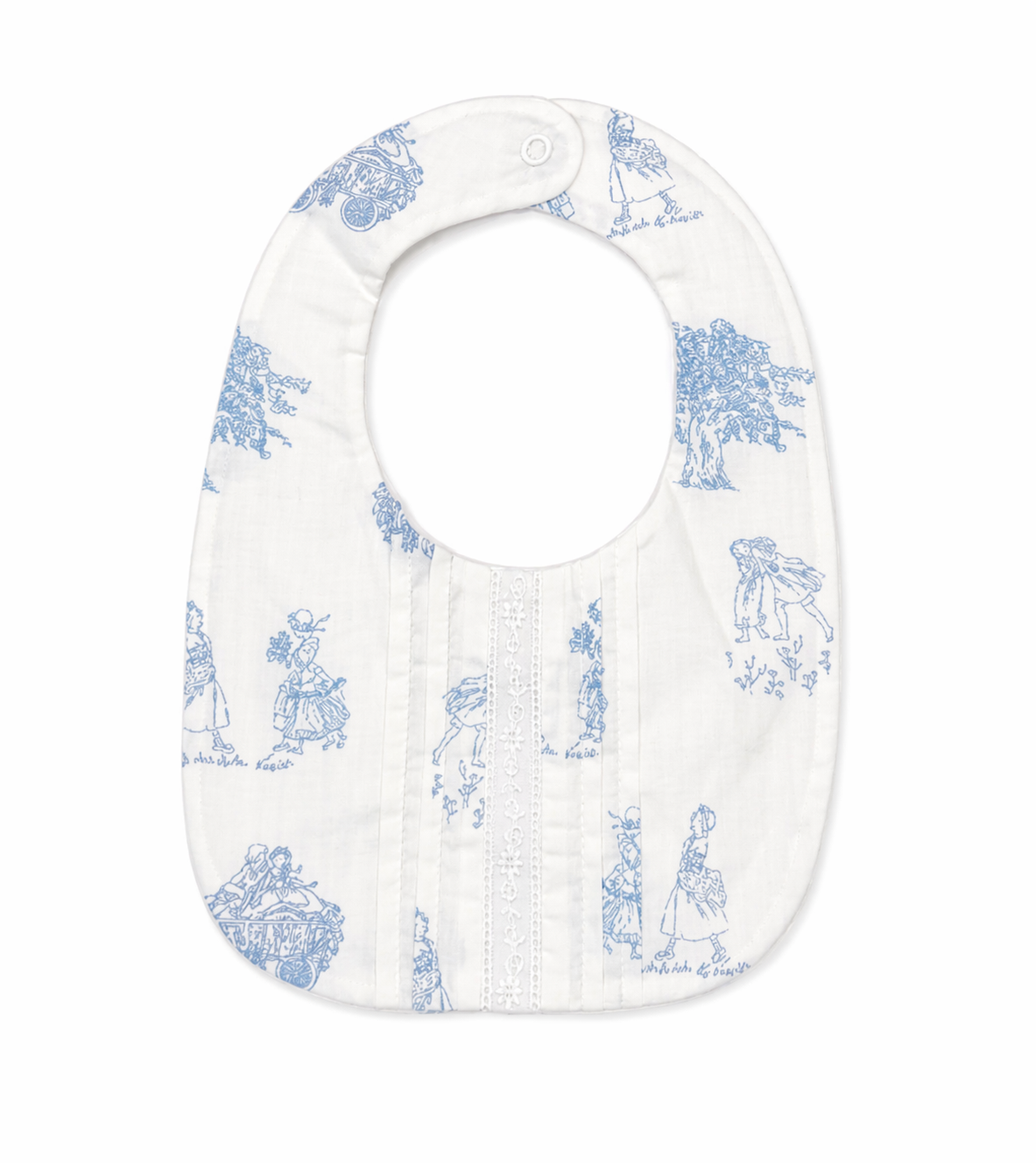 Bib 'Toile de Jouy Blue'