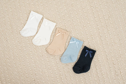 Newborn Socks Satin Bow Gift Set