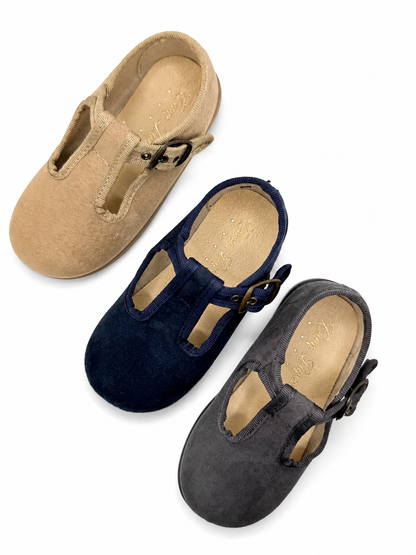 T-strap 'Serratex' Fango
