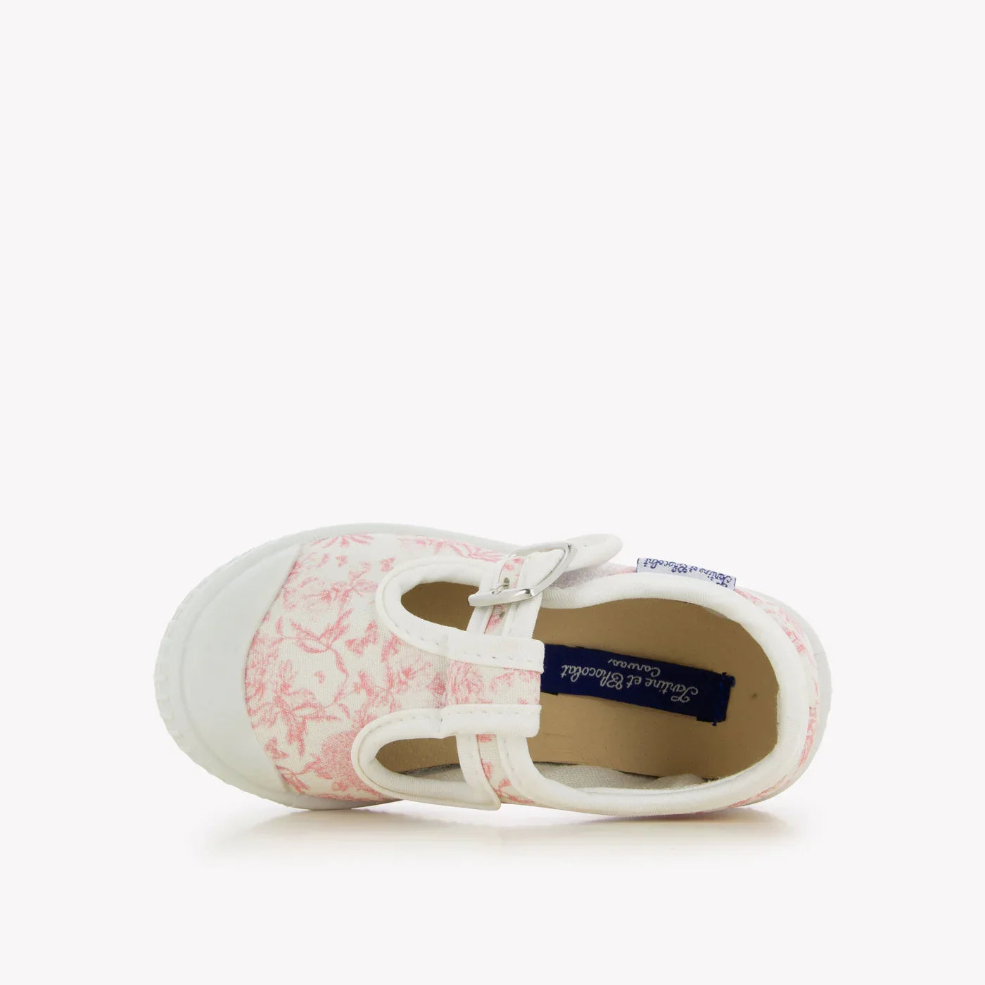 T-strap 'Toile Jouy' Pink