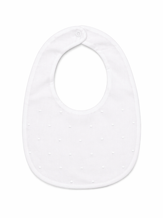 Bib 'Mini Dots' White